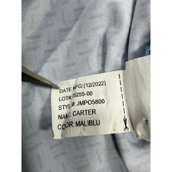 Johnnie-O Mens Carter Polo Shirt Sz Medium Geometric Scottsdale National Golf - Picture 10 of 12